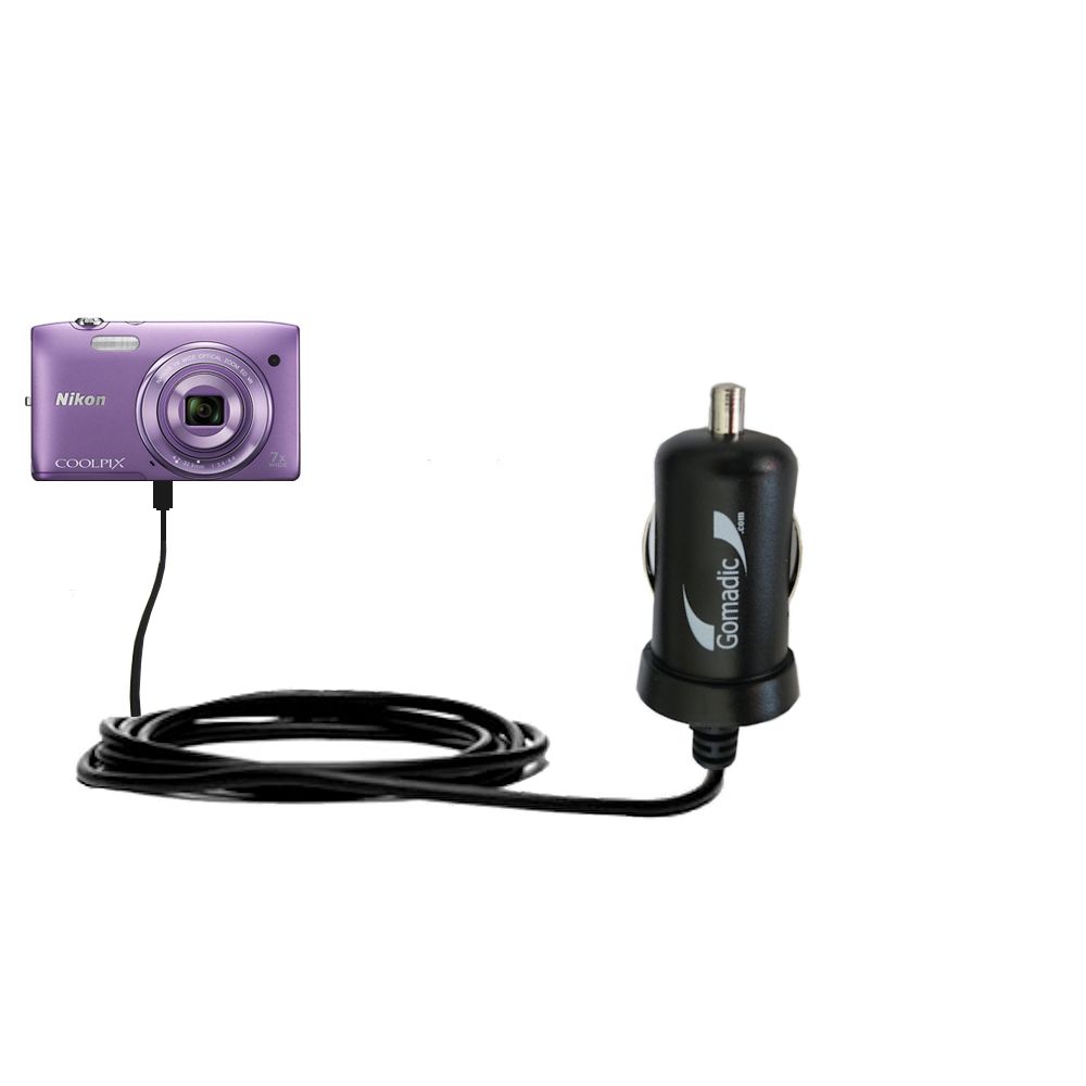 Mini Car Charger compatible with the Nikon Coolpix S3500