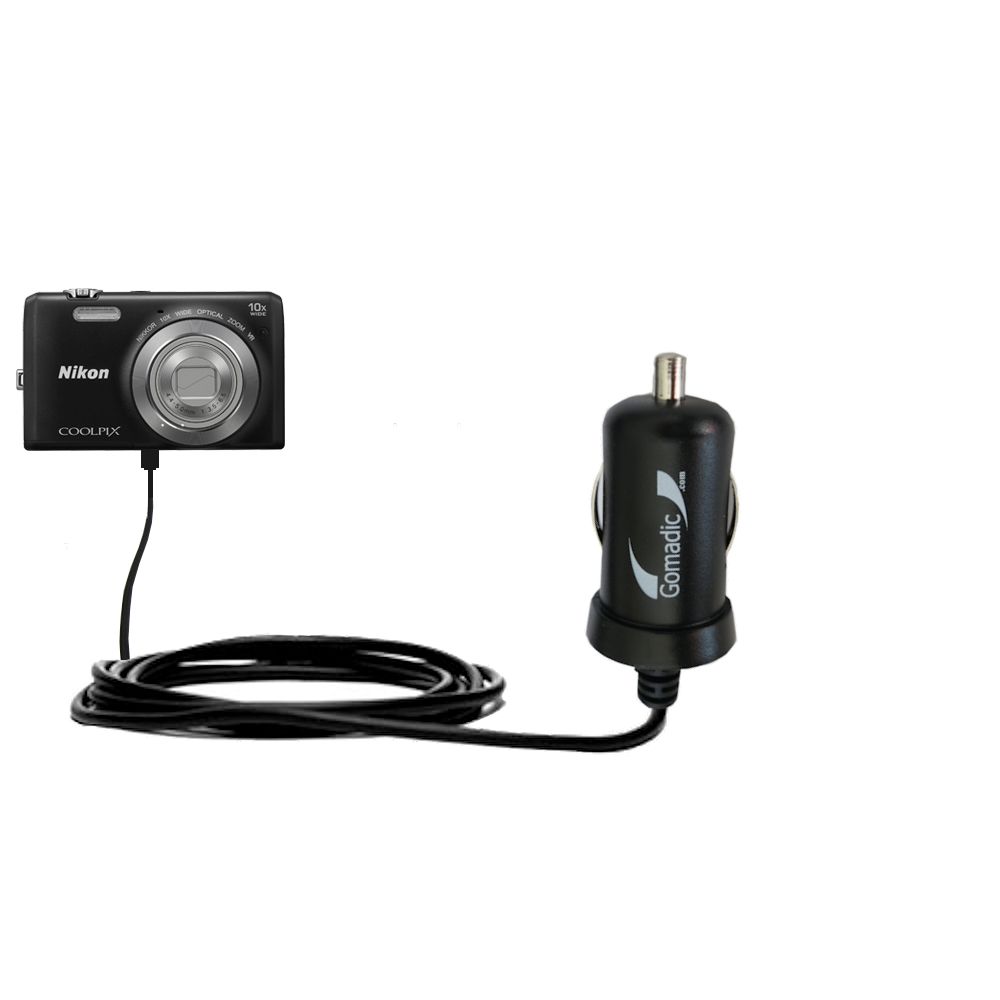 Mini Car Charger compatible with the Nikon Coolpix S3600