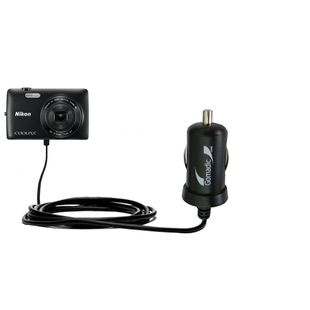 Mini Car Charger compatible with the Nikon Coolpix S4400