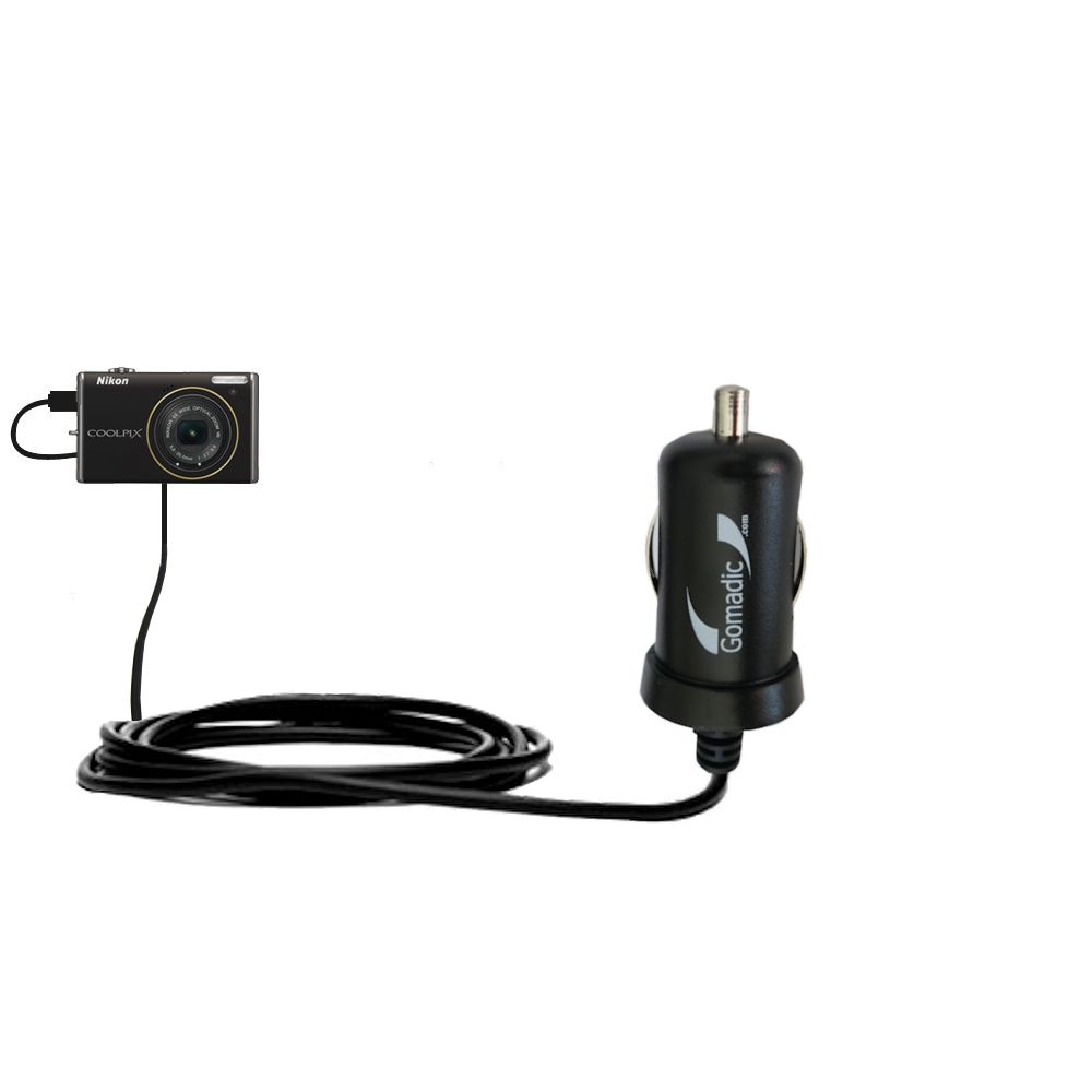 Mini Car Charger compatible with the Nikon Coolpix S640