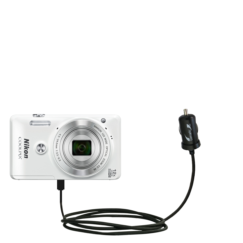 Mini Car Charger compatible with the Nikon Coolpix S6900