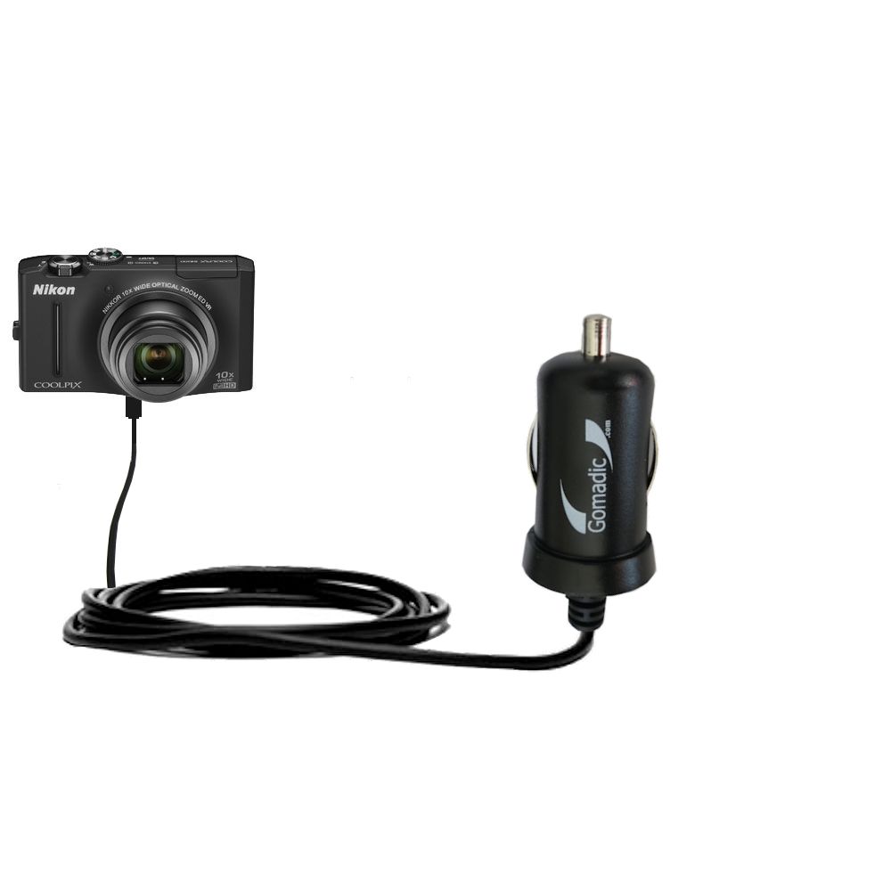 Mini Car Charger compatible with the Nikon Coolpix S8100