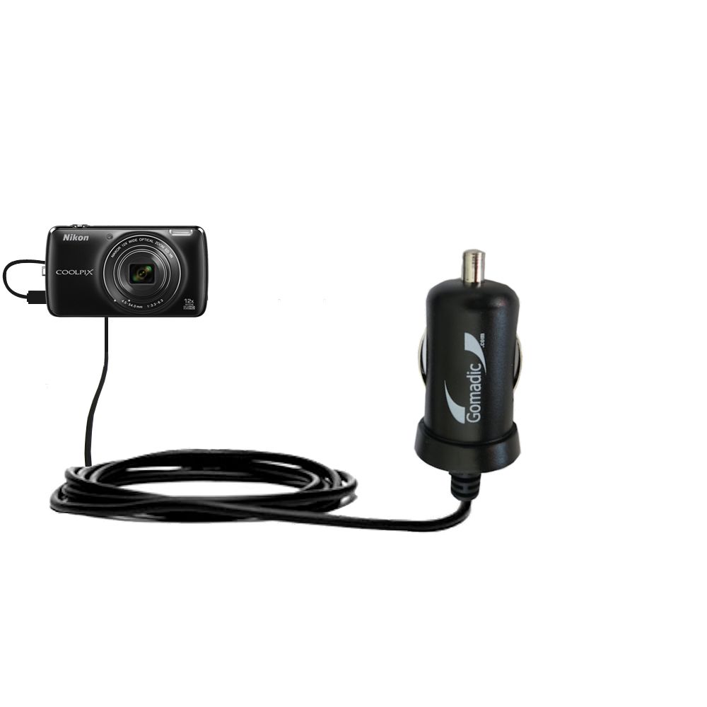 Mini Car Charger compatible with the Nikon Coolpix S810c