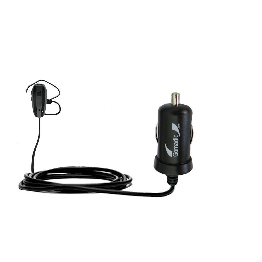 Gomadic Intelligent Compact Car / Auto DC Charger suitable for the NoiseHush N500 - 2A / 10W power at half the size. Uses Gomadic TipExchange Technology