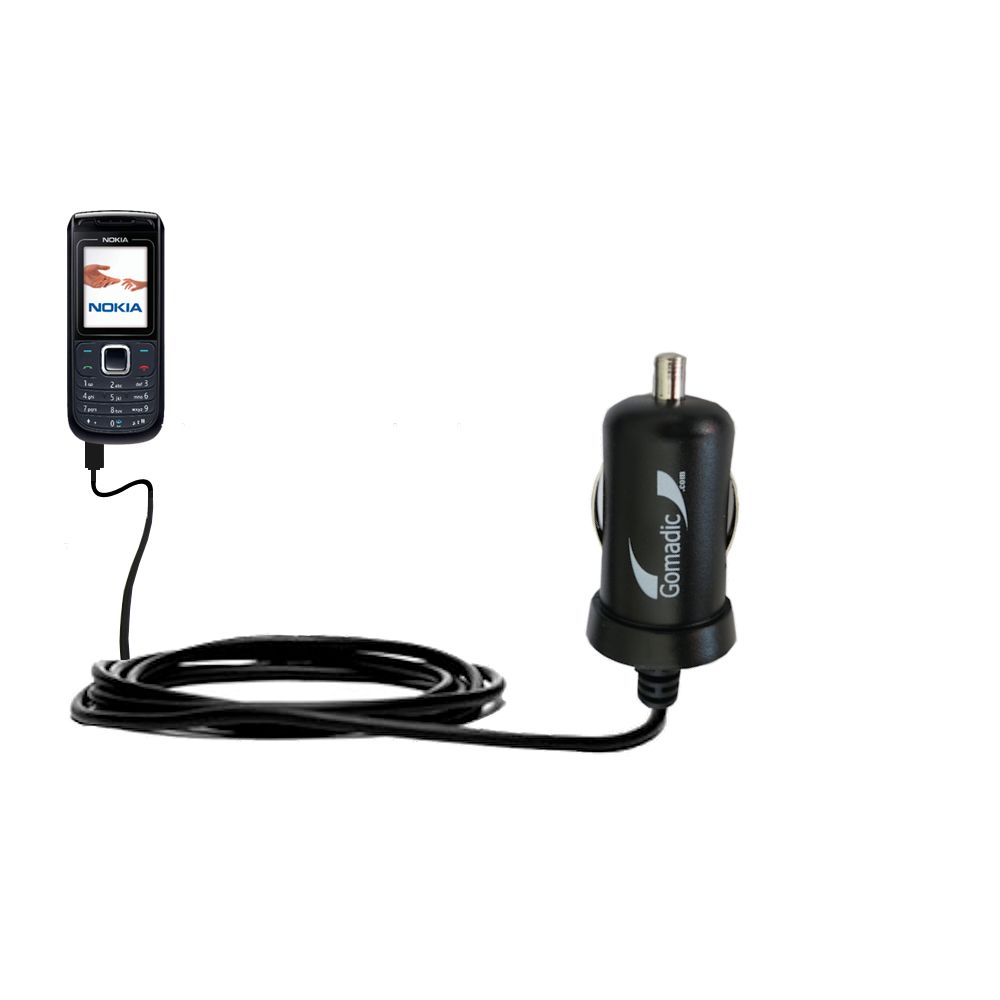 Mini Car Charger compatible with the Nokia 1650 1661 1680