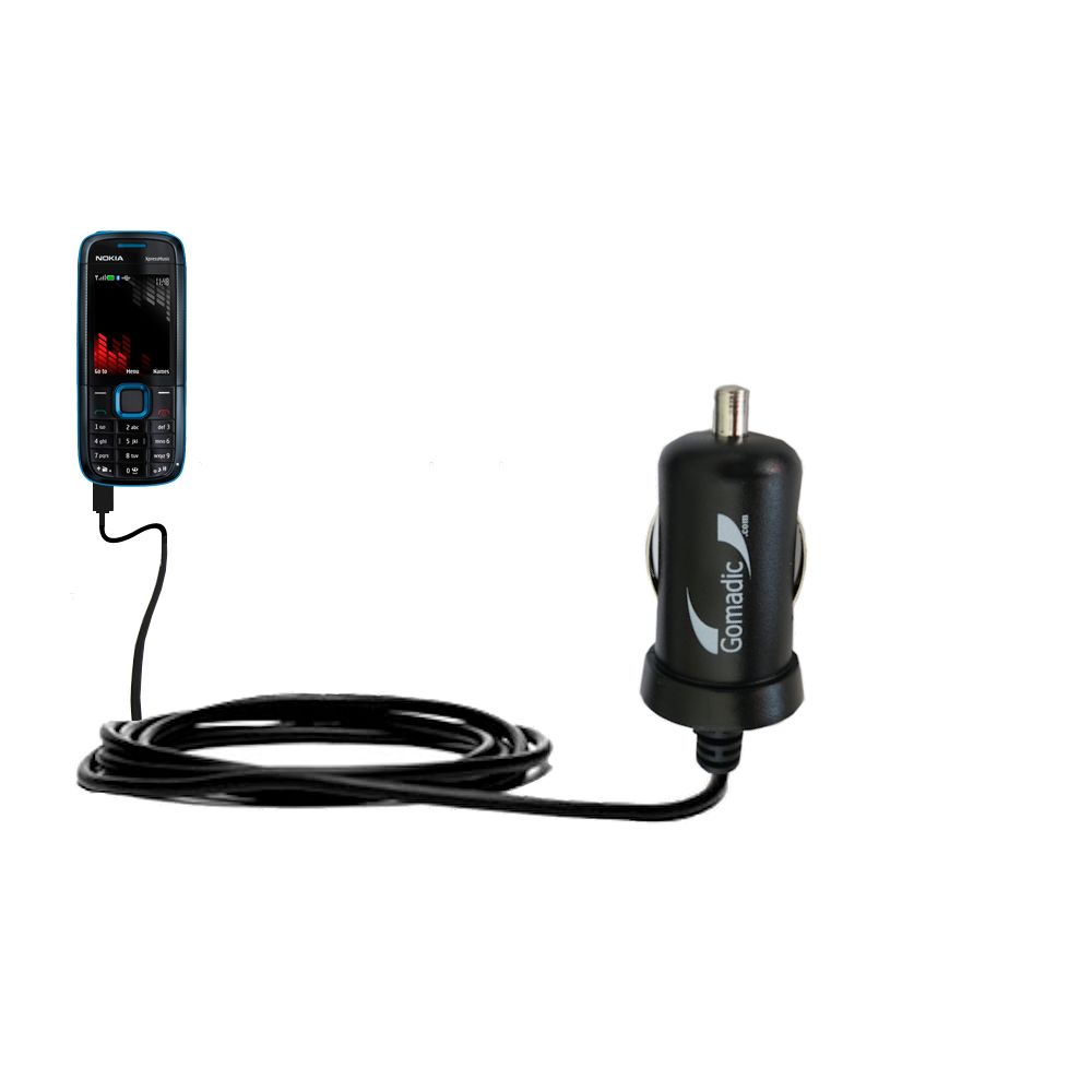 Mini Car Charger compatible with the Nokia 5130 5220 5300 5310