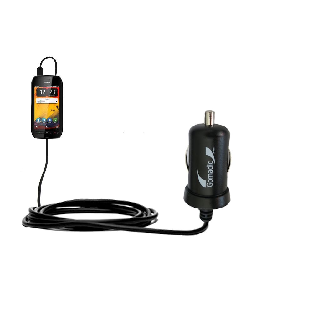Mini Car Charger compatible with the Nokia 603