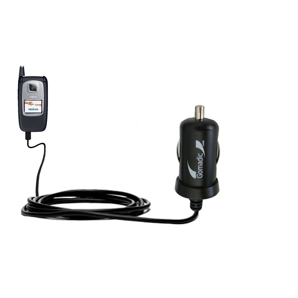 Mini Car Charger compatible with the Nokia 6101i 6102i 6103i
