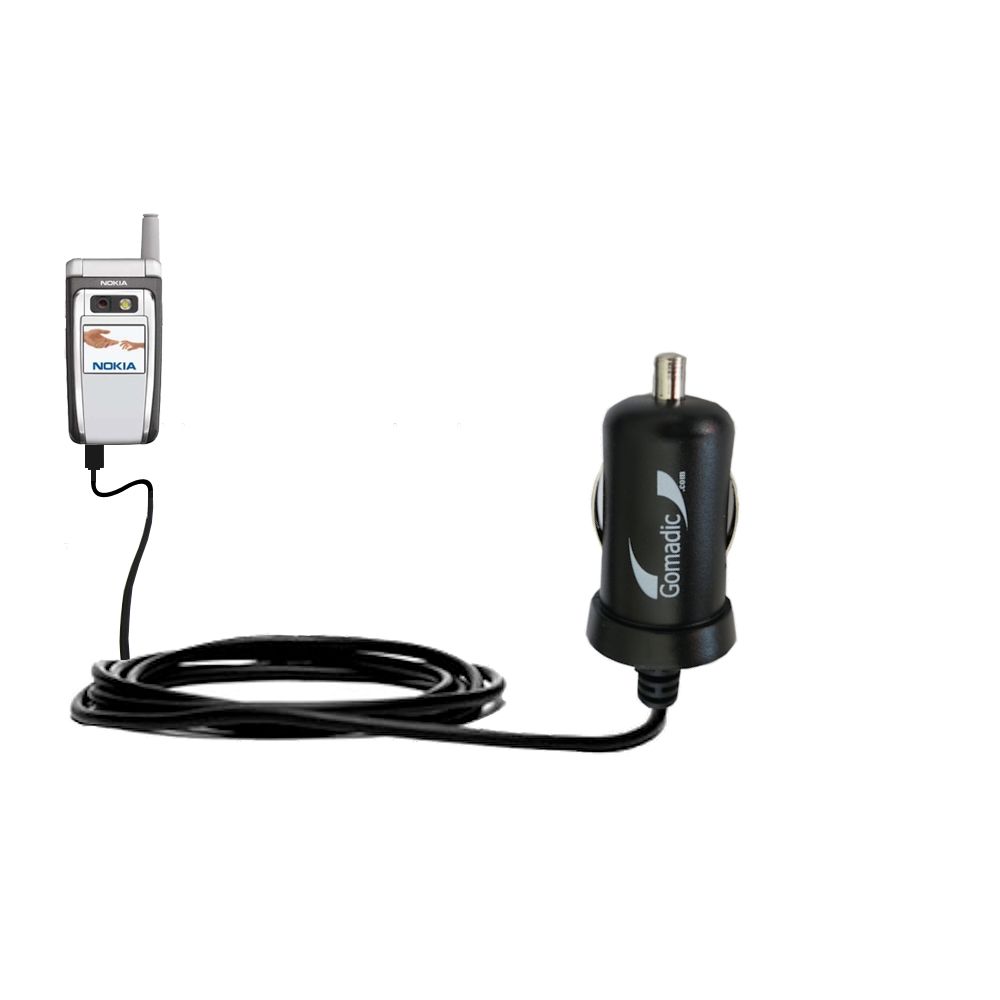 Mini Car Charger compatible with the Nokia 6155i 6165i