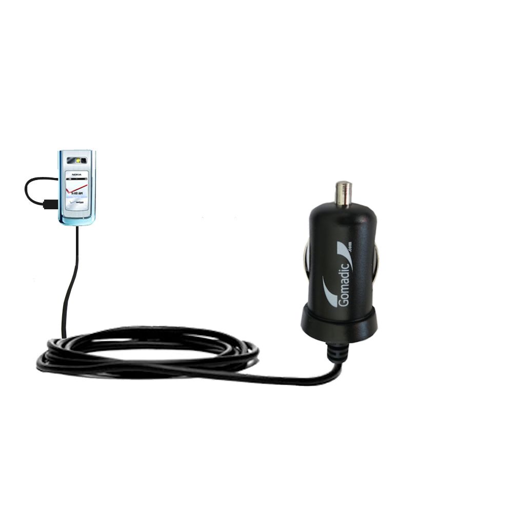 Mini Car Charger compatible with the Nokia 6205