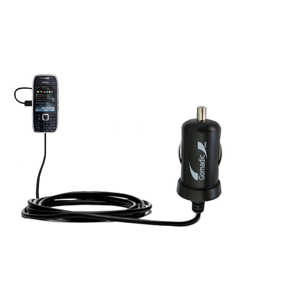 Mini Car Charger compatible with the Nokia E75