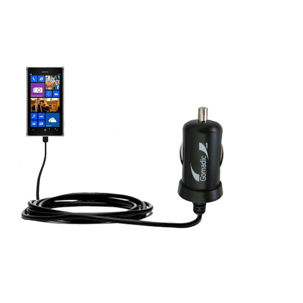 Mini Car Charger compatible with the Nokia Lumia 925