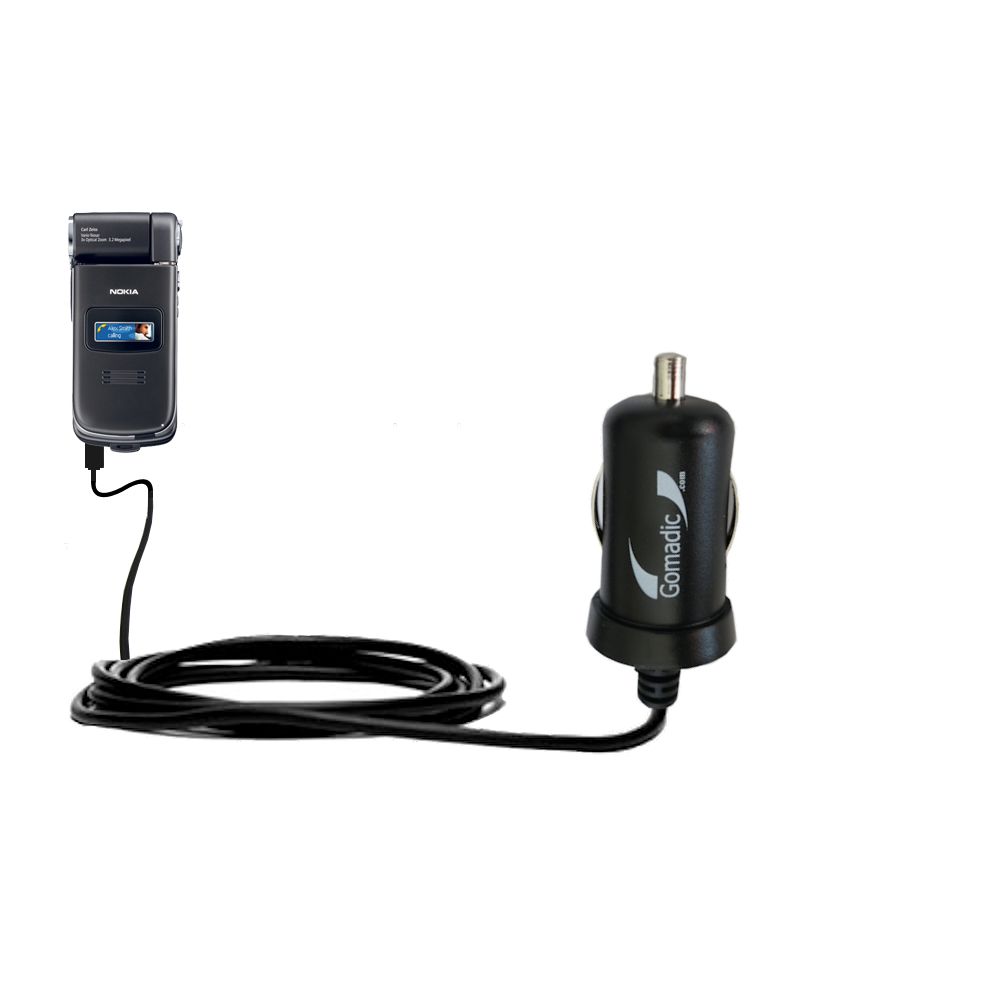 Mini Car Charger compatible with the Nokia N90 N93 N95