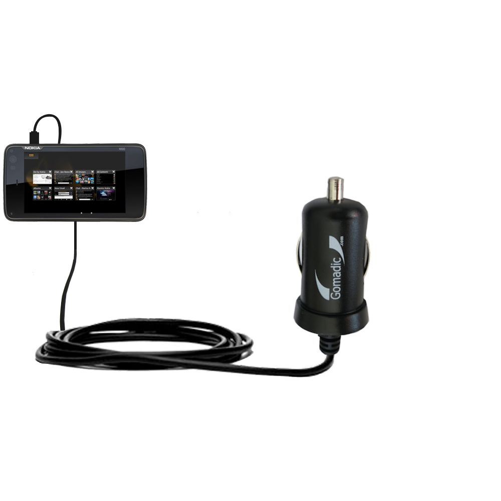 Mini Car Charger compatible with the Nokia N900