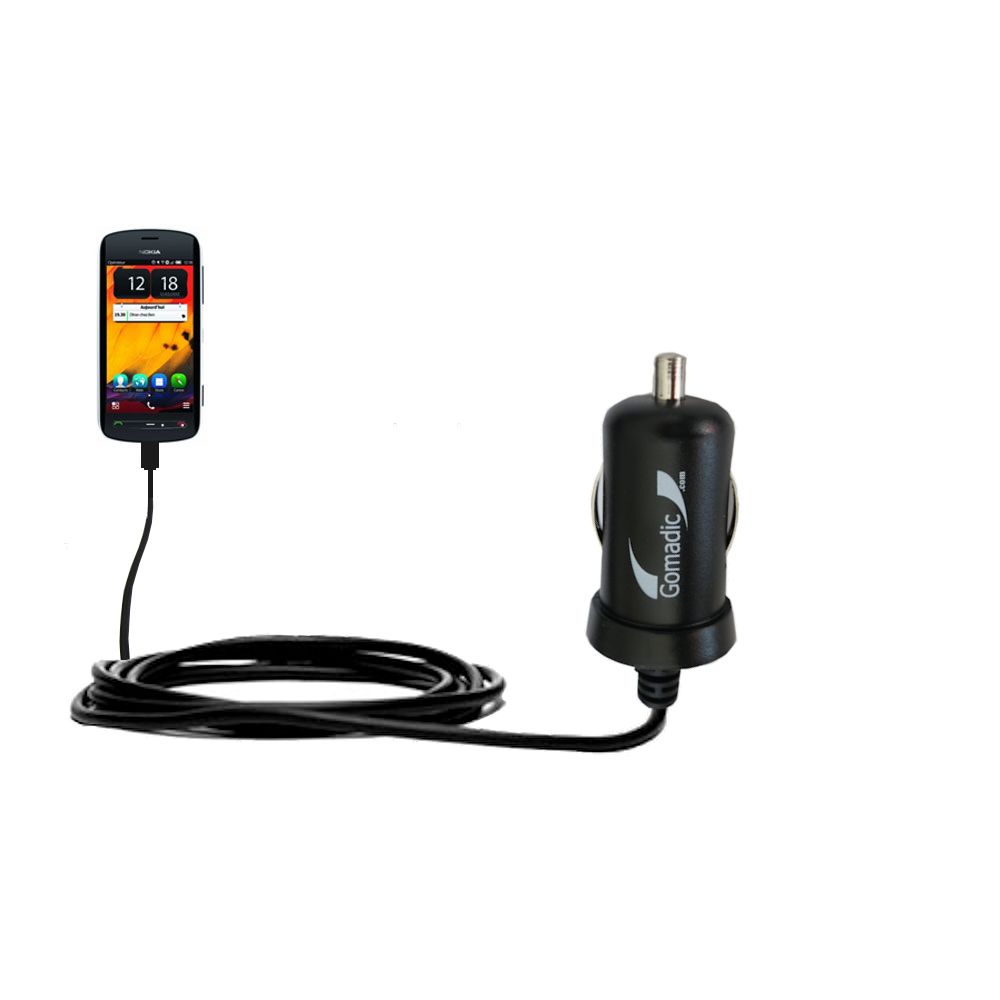 Mini Car Charger compatible with the Nokia PureView / RM-807