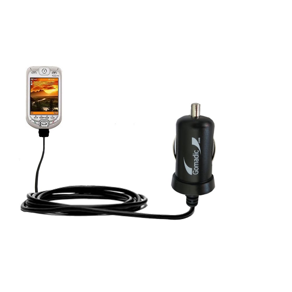 Mini Car Charger compatible with the O2 XDA Pocket PC Phone