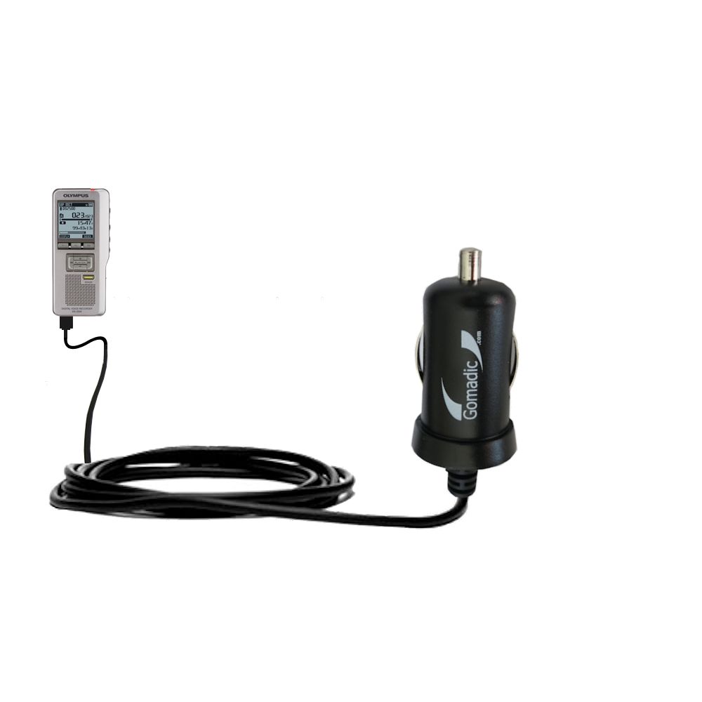Mini Car Charger compatible with the Olympus DS-2500