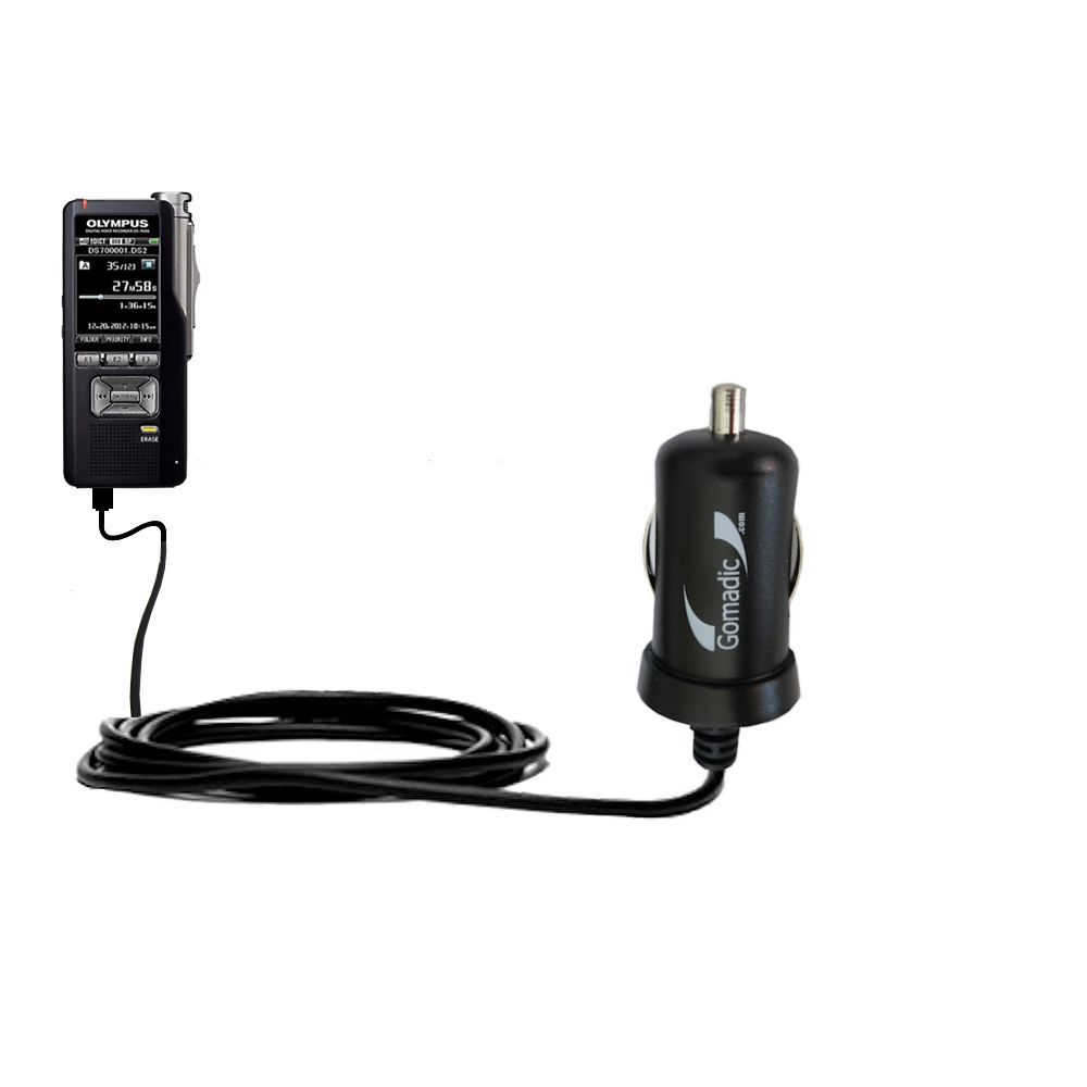 Mini Car Charger compatible with the Olympus DS-7000