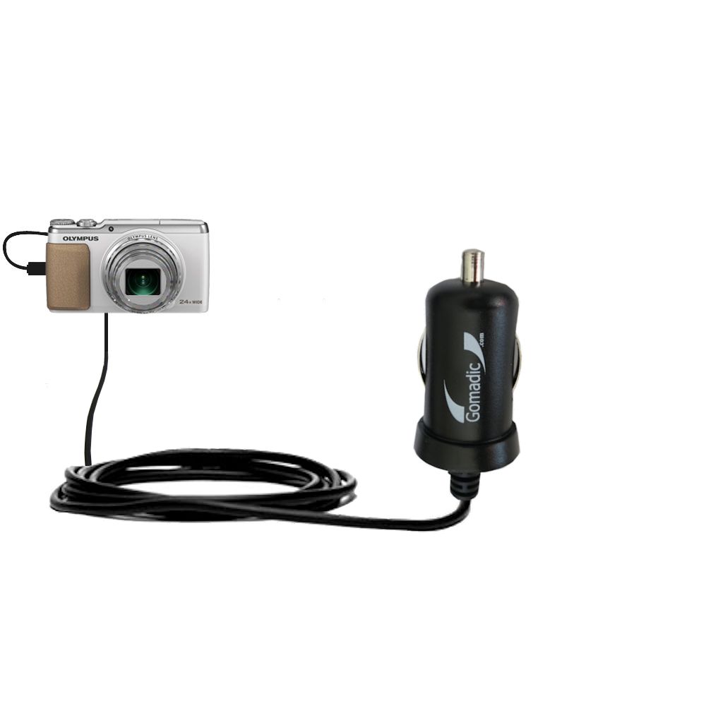 Mini Car Charger compatible with the Olympus SH-50 iHS