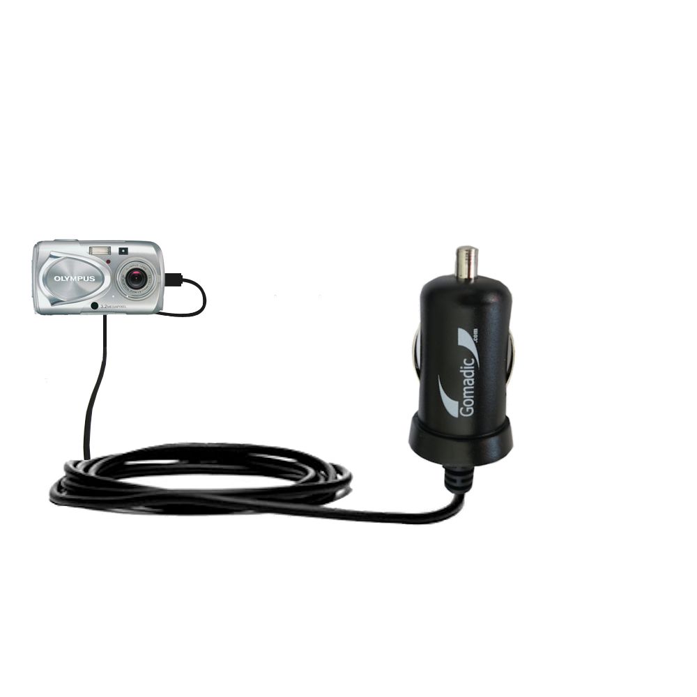 Mini Car Charger compatible with the Olympus Stylus 300 Digital