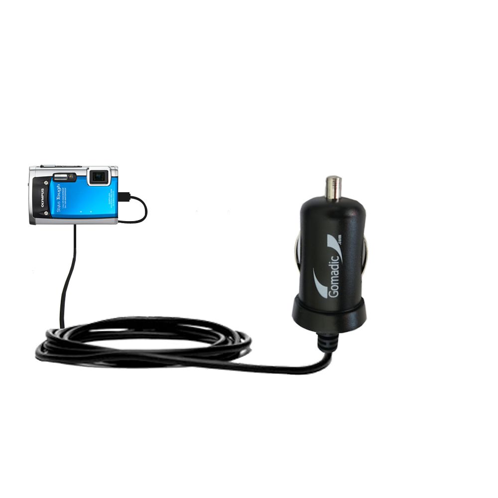 Mini Car Charger compatible with the Olympus Stylus TOUGH 8010