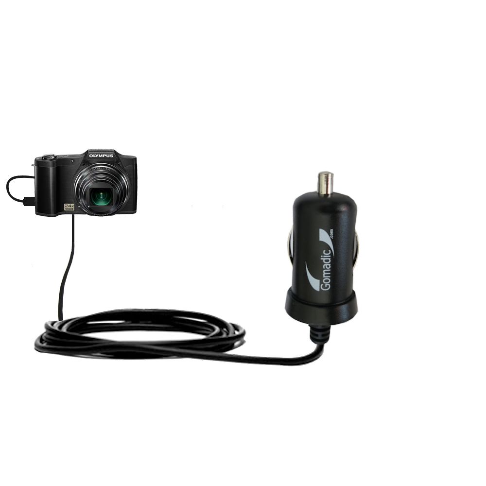 Mini Car Charger compatible with the Olympus SZ-12