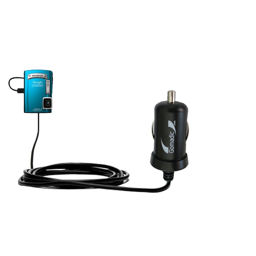 Mini Car Charger compatible with the Olympus TG-320