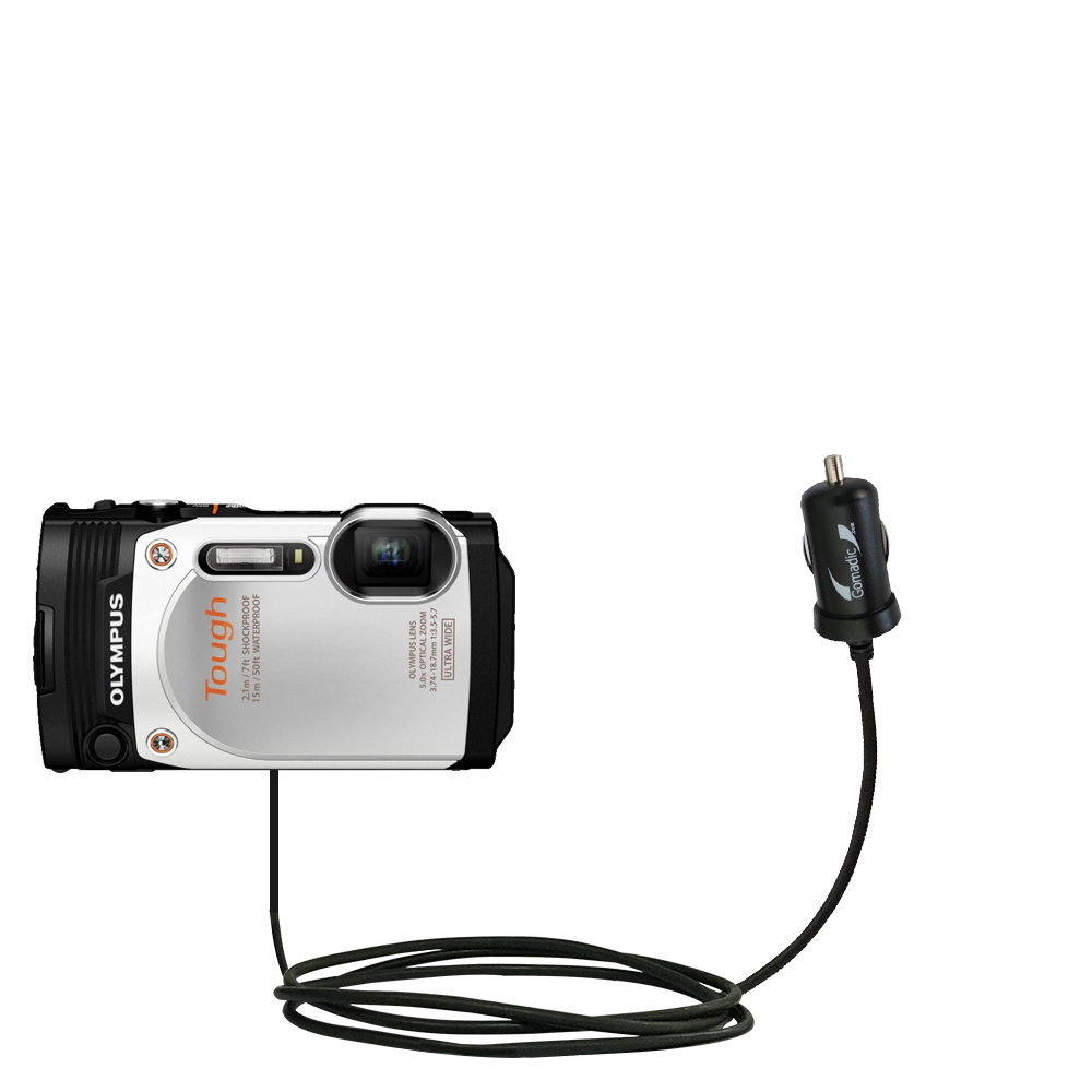 Mini Car Charger compatible with the Olympus TG-860