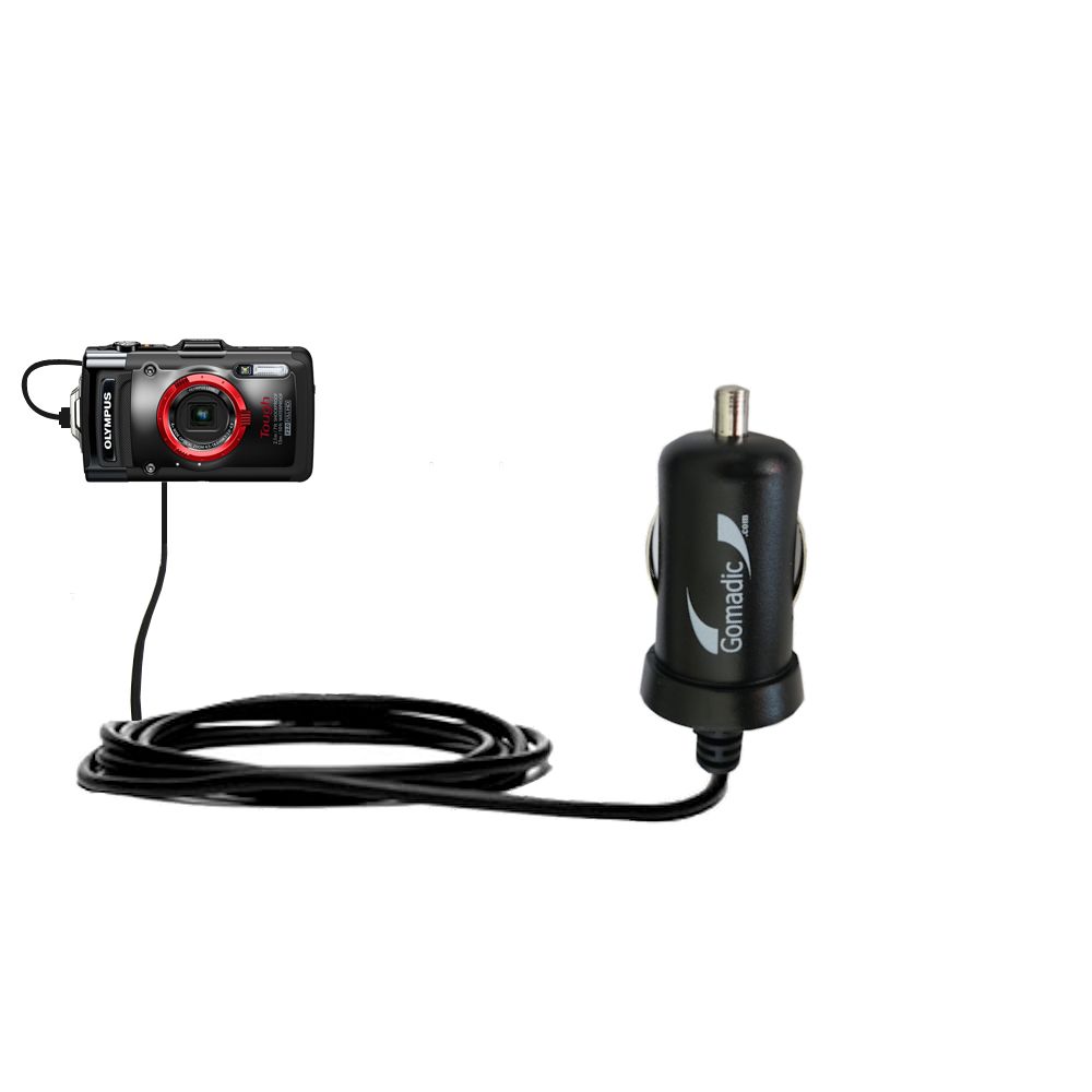 Mini Car Charger compatible with the Olympus Tough TG-2 iHS