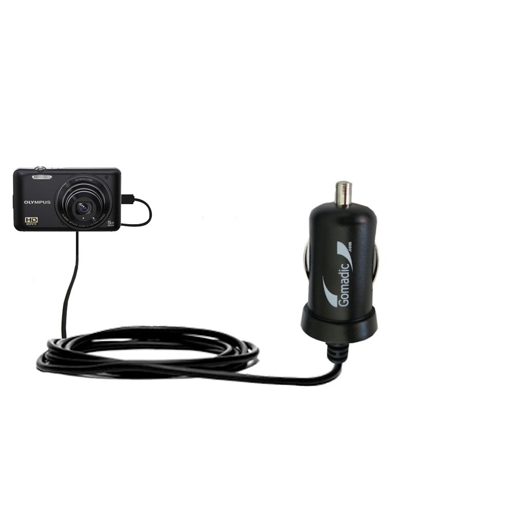 Mini Car Charger compatible with the Olympus VG-120