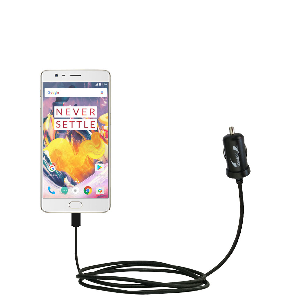 Mini Car Charger compatible with the OnePlus 3T