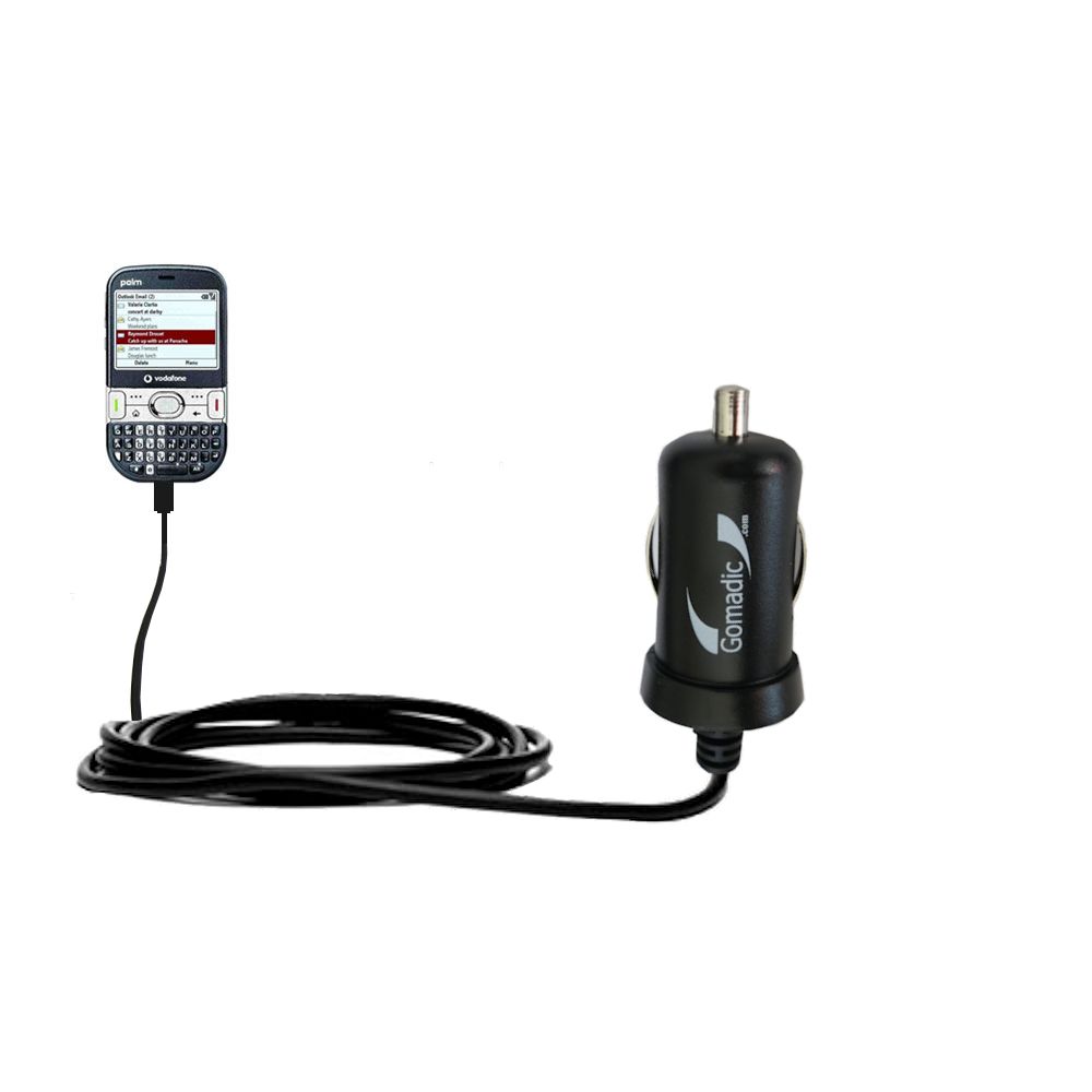 Mini Car Charger compatible with the Palm Palm Treo 500v