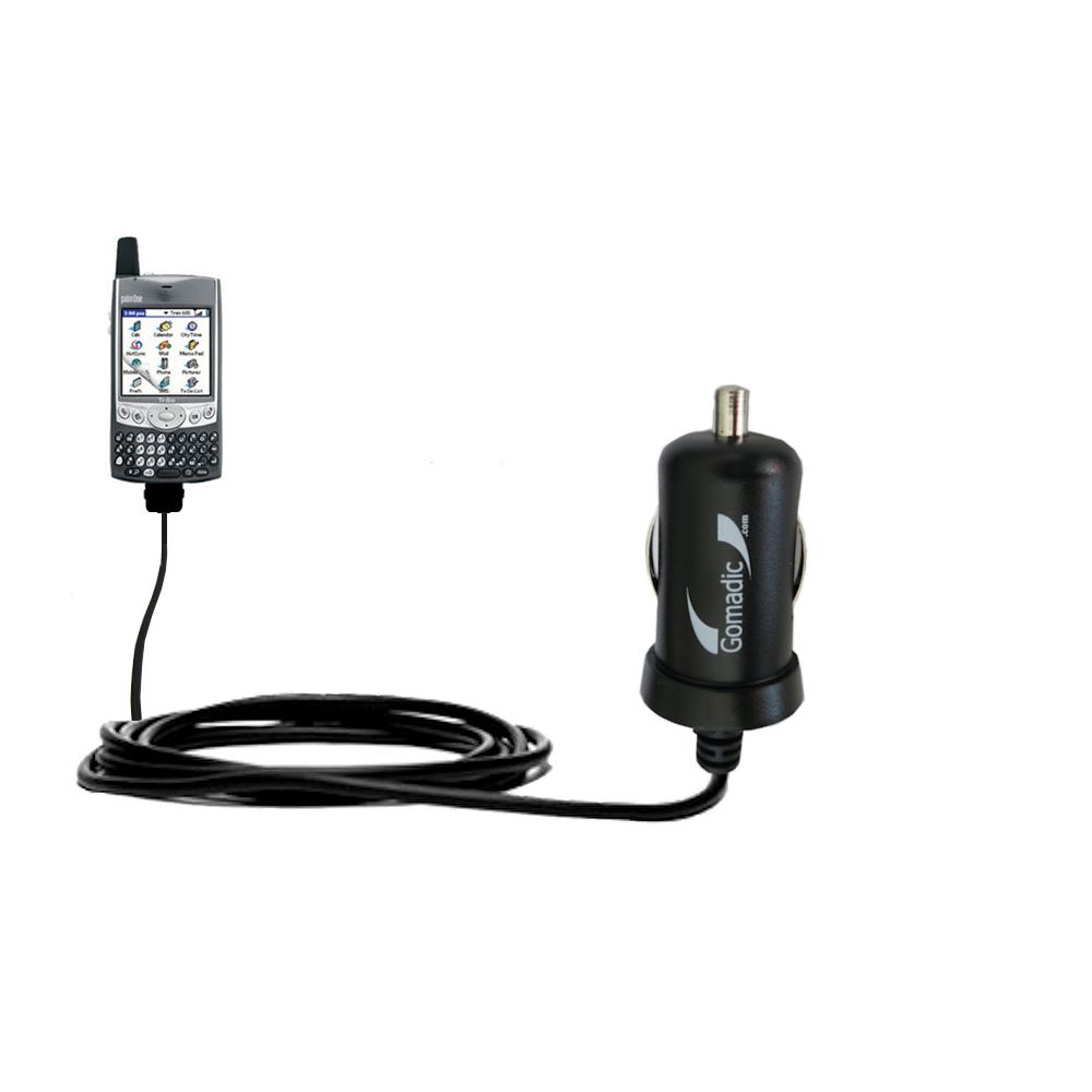 Mini Car Charger compatible with the Palm palm Treo 600