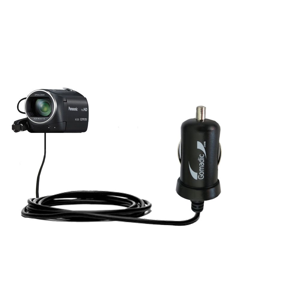 Mini Car Charger compatible with the Panasonic HC-V210