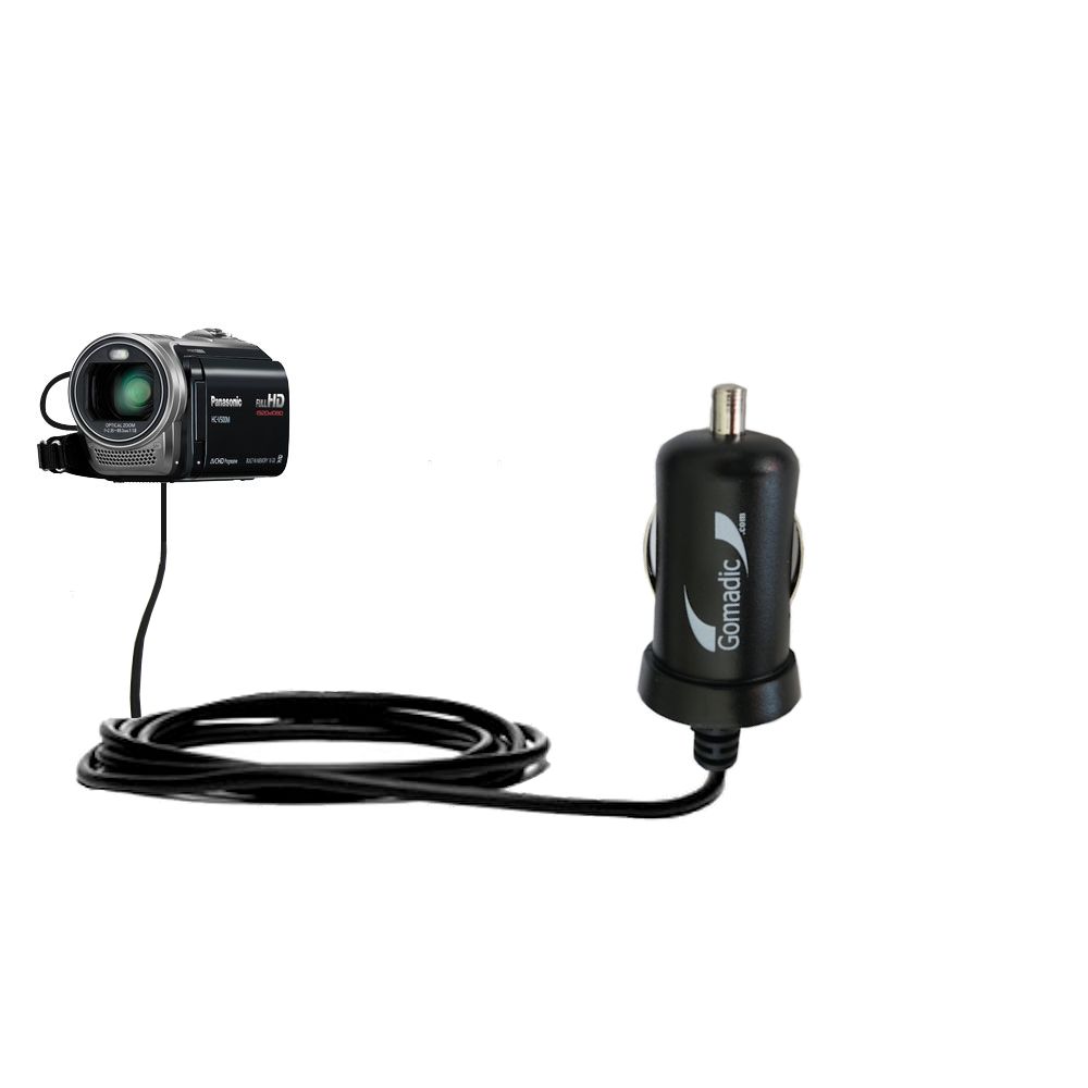 Mini Car Charger compatible with the Panasonic HC-V500