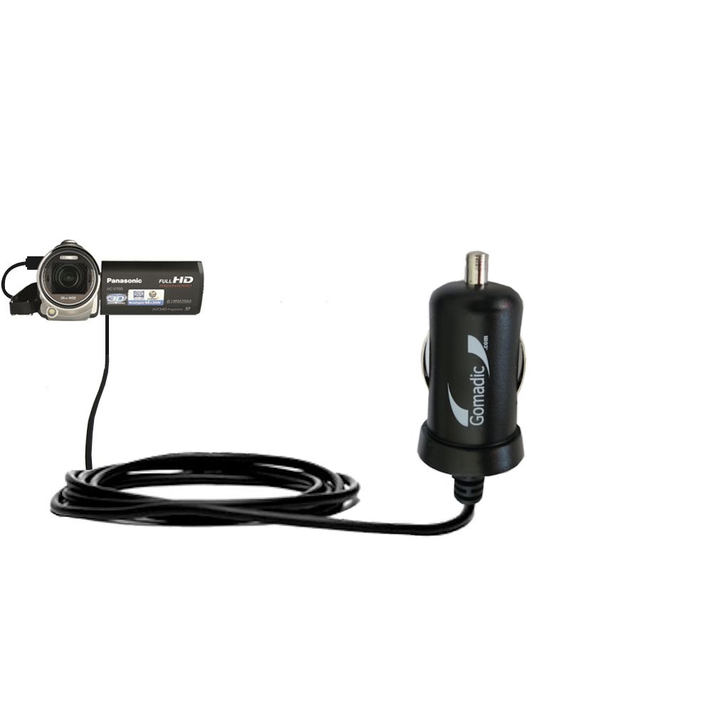 Mini Car Charger compatible with the Panasonic HC-V700