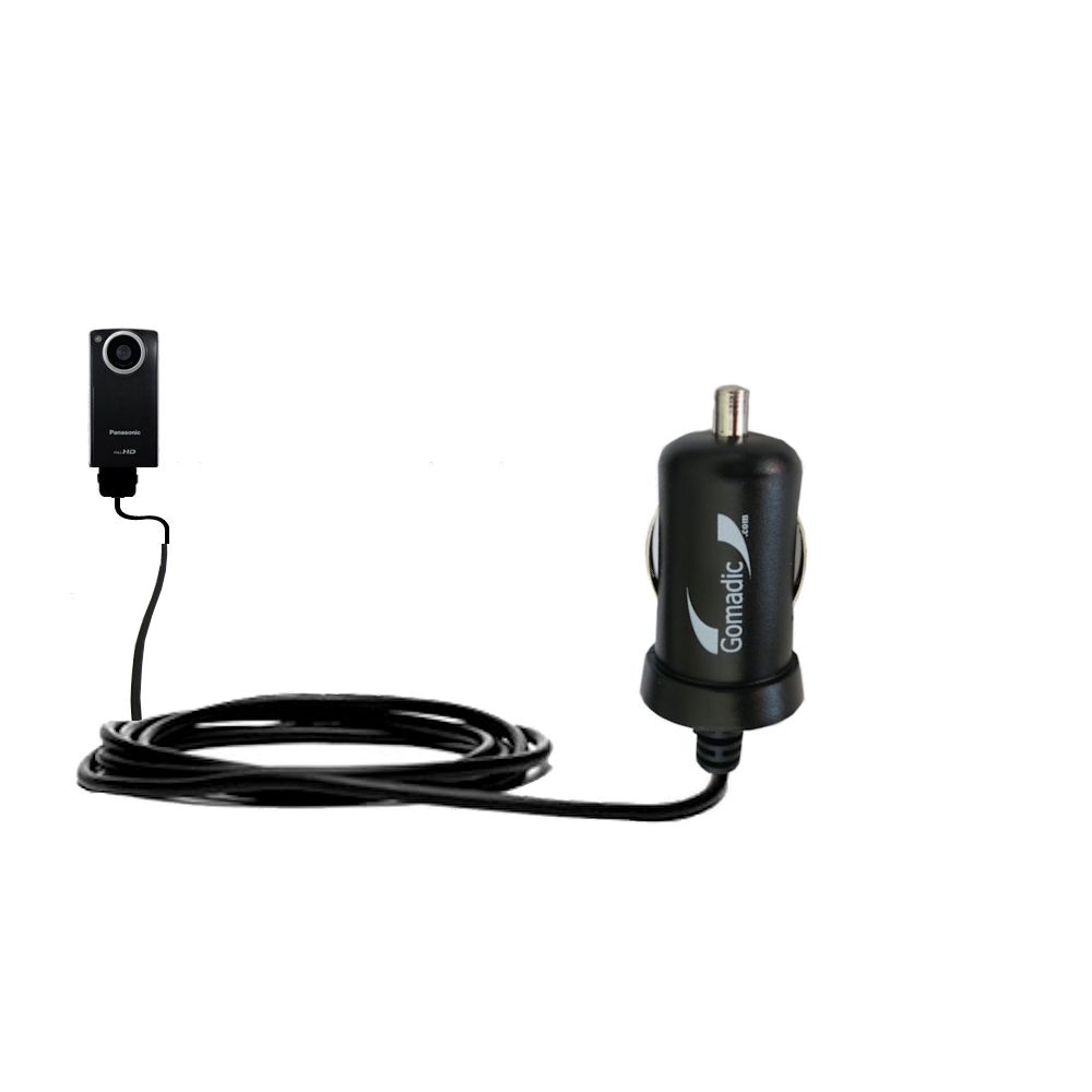Mini Car Charger compatible with the Panasonic HM-TA1R Digital HD Camcorder
