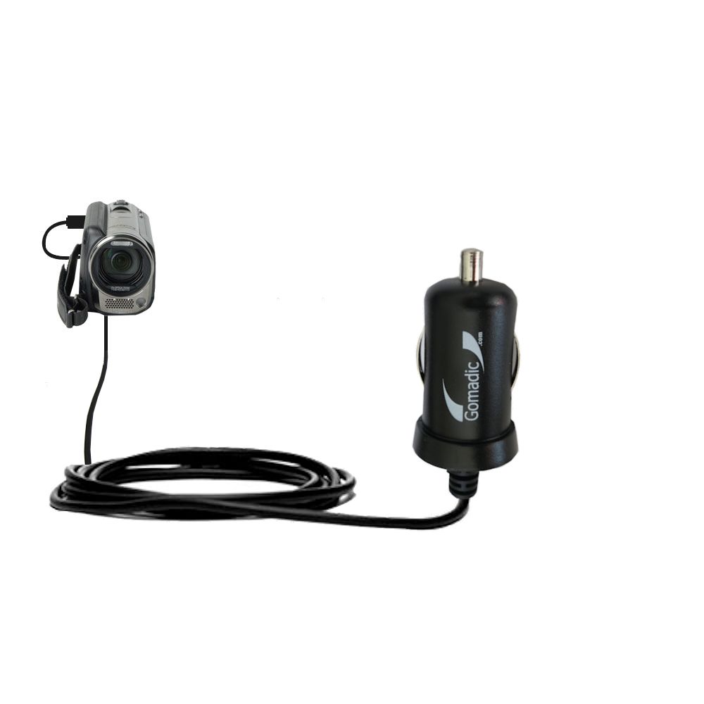 Mini Car Charger compatible with the Panasonic SDR-H85 Video Camera