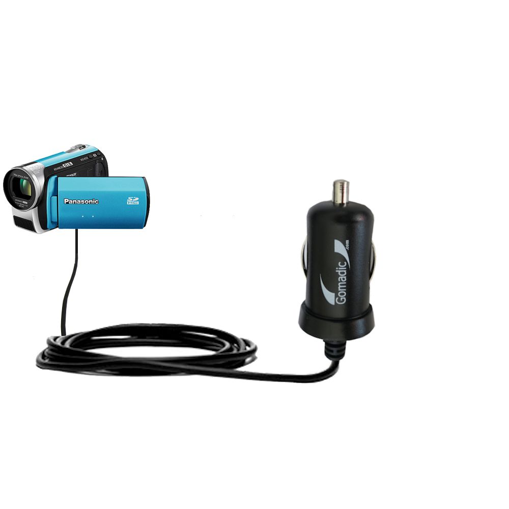 Mini Car Charger compatible with the Panasonic SDR-S25 Video Camera