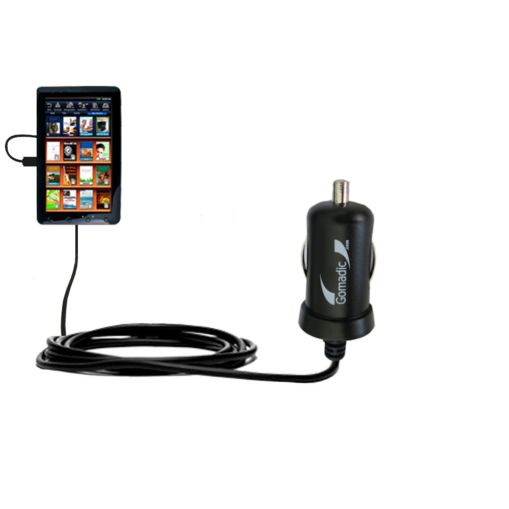 Mini Car Charger compatible with the Pandigital 9 inch Novel Color Tablet R90L200