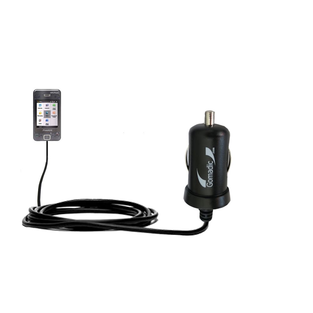 Mini Car Charger compatible with the Pharos PGS Phone 600