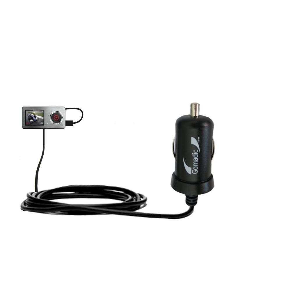 Mini Car Charger compatible with the Philips GoGear CAM SA2CAM08K Video Player