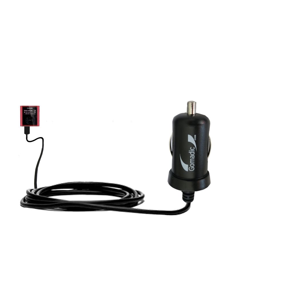 Mini Car Charger compatible with the Philips GoGear SA1927/37