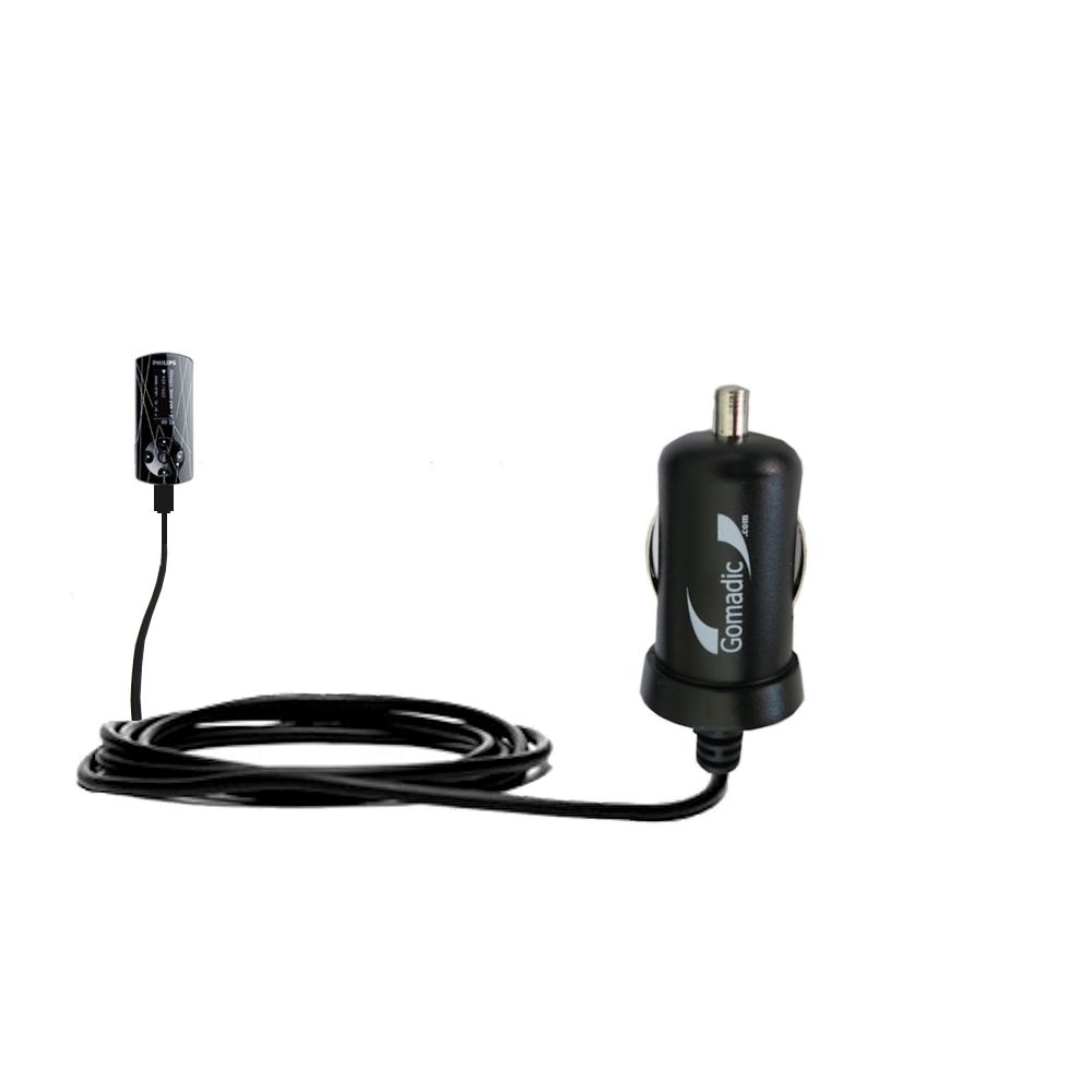Mini Car Charger compatible with the Philips GoGear SA4415
