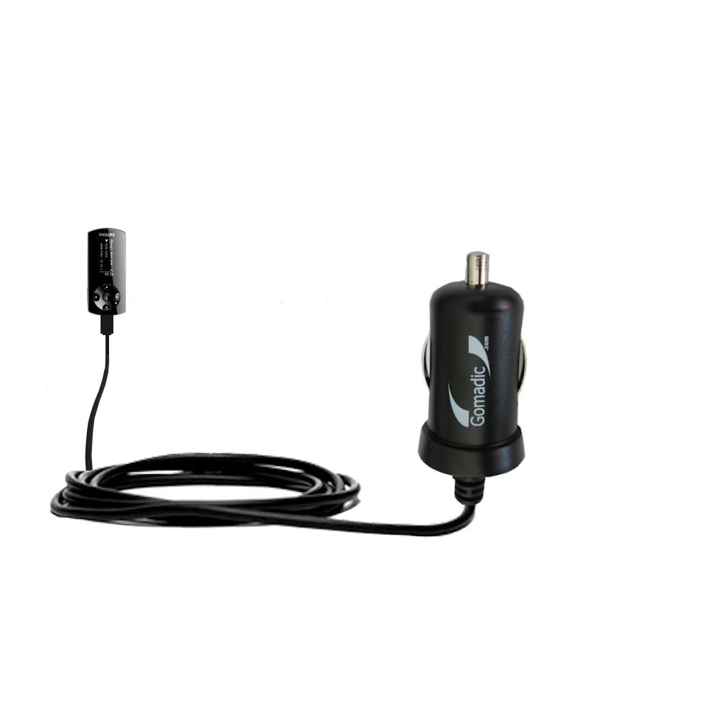 Mini Car Charger compatible with the Philips GoGear SA4425