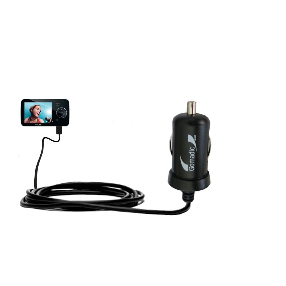Mini Car Charger compatible with the Philips GoGear SA5245BT