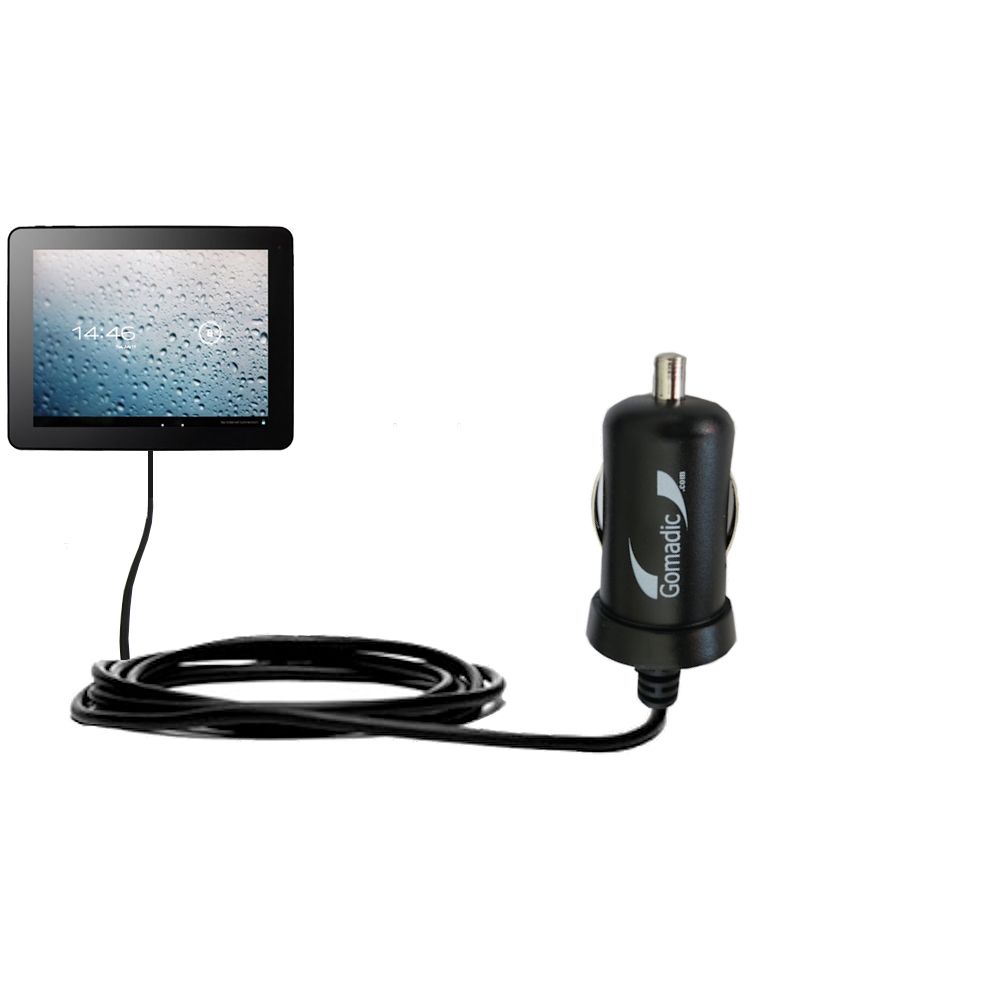 Mini Car Charger compatible with the PIPO 9.7 Max-M1 / 7 Up-U1