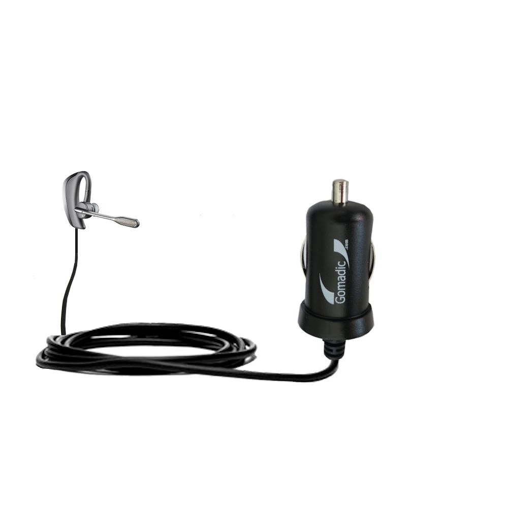 Mini Car Charger compatible with the Plantronics Voyager Pro