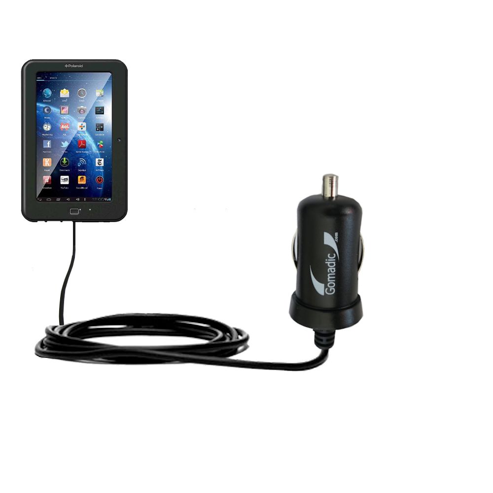 Mini Car Charger compatible with the Polaroid PTAB7XC