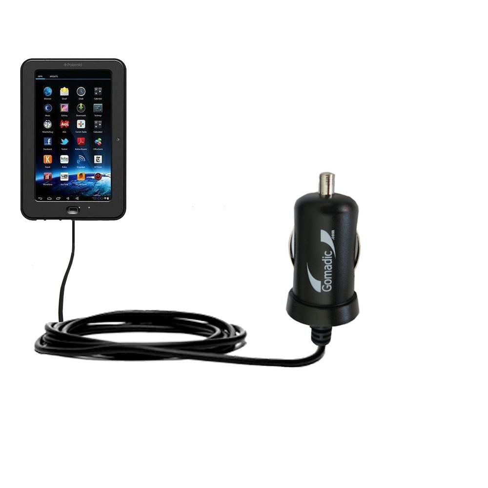 Mini Car Charger compatible with the Polaroid PTAB8000